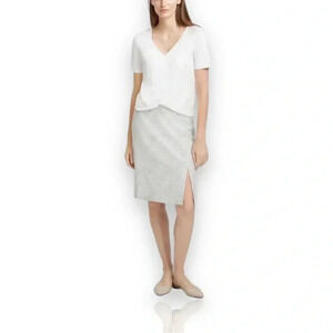 Club Monaco 00 Midi Twill Skirt